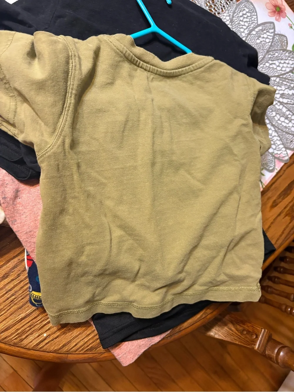 Gymboree Olive Green Monster Truck Tee with Red Applique